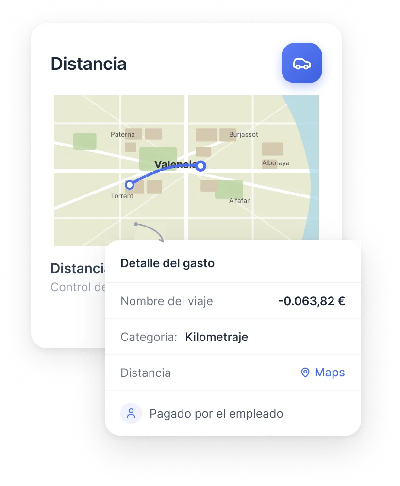 Cálculo automático de ruta y kilometraje