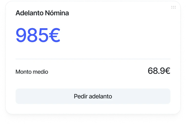 Adelanto de nómina en Sesame HR