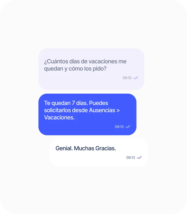 Chat de consultas de Sesame Intelligence