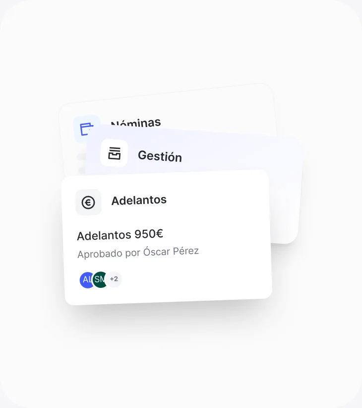 Nóminas y adelantos integrados en Sesame HR