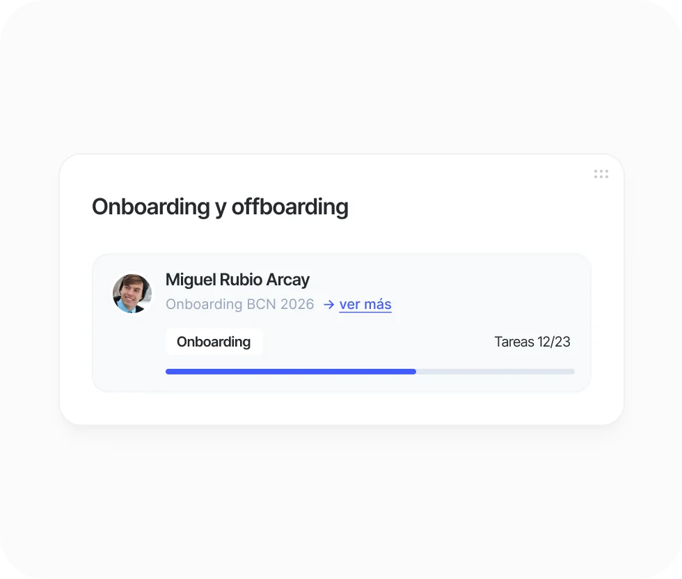 Onboarding y offboarding en Sesame HR