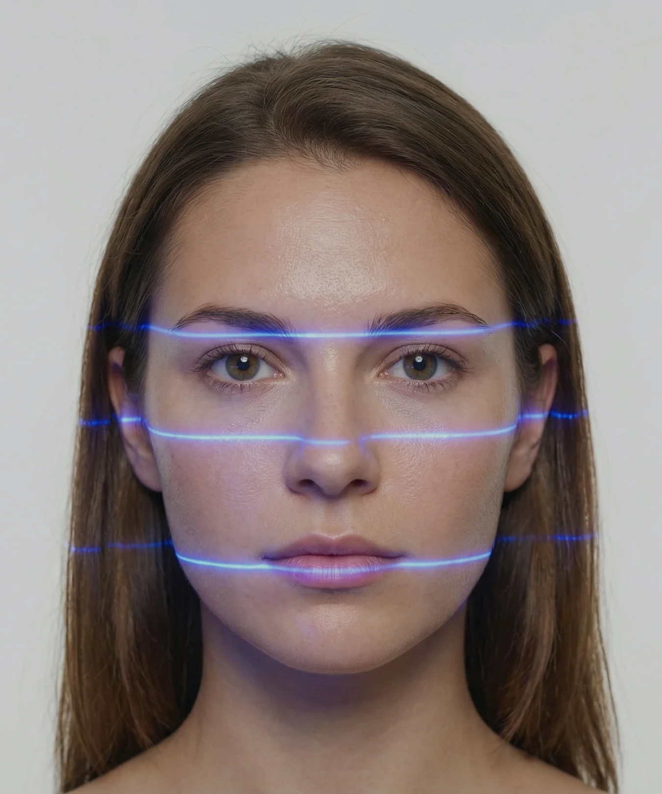 Persona utilizando un escáner facial para fichaje.