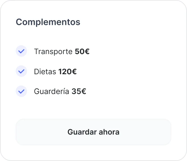Complementos salariales