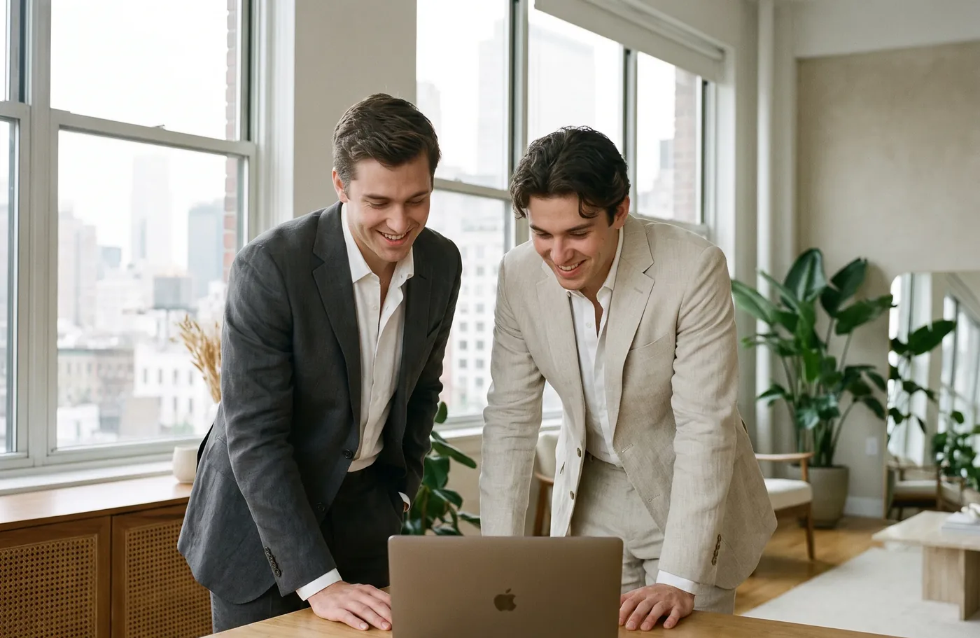Consultores de Sesame HR trabajando con un partner