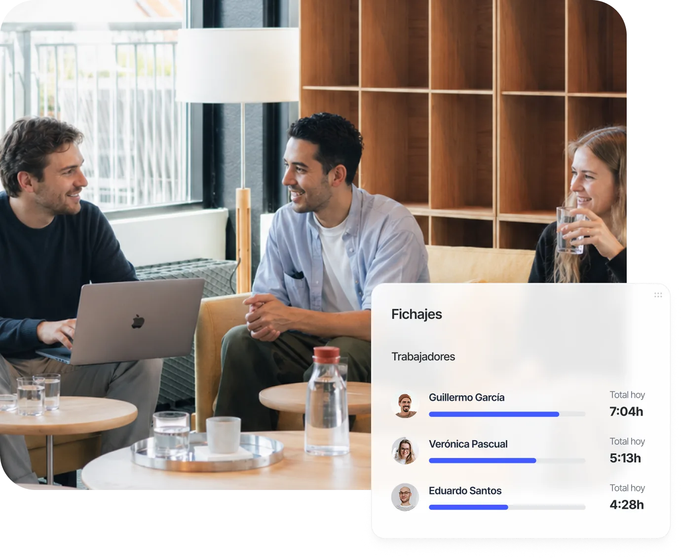 Control de fichajes del equipo en Sesame HR