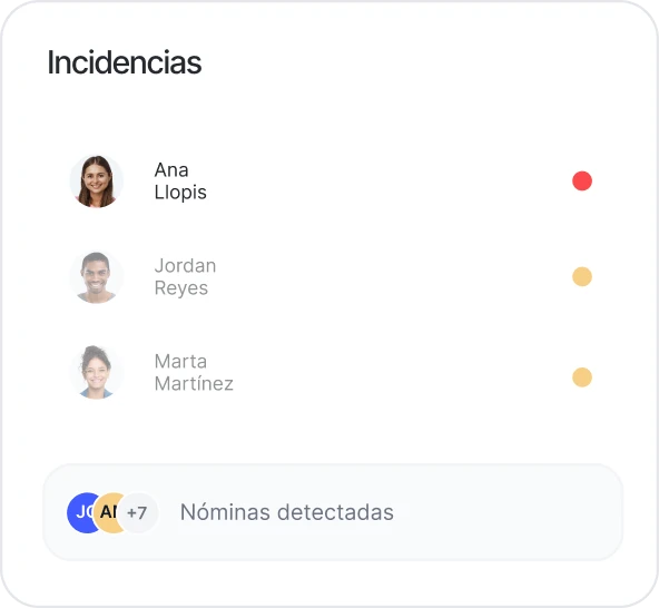 Registro de incidencias de reservas en Sesame HR