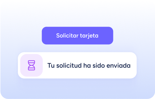 Solicitud de tarjeta desde la app