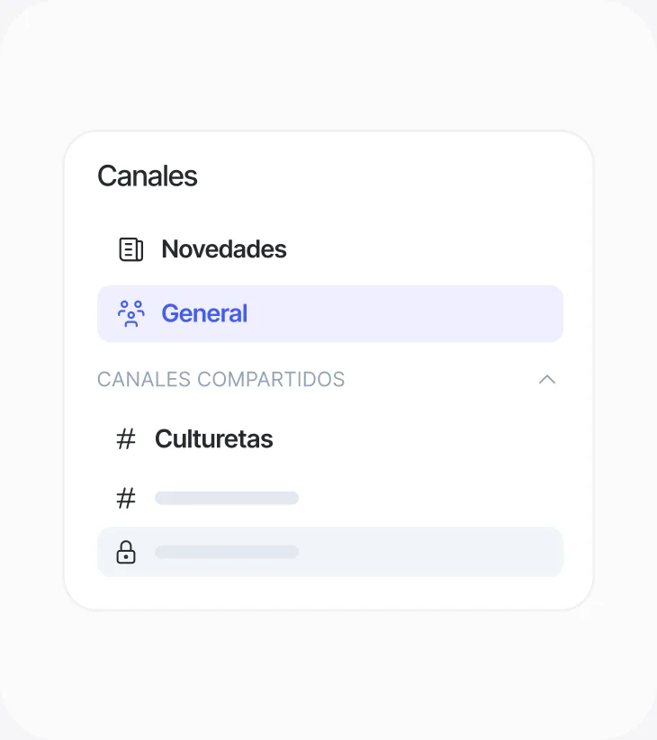 Encuesta en un canal de comunicación interna