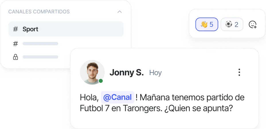 Canales compartidos y publicación en Comunidad