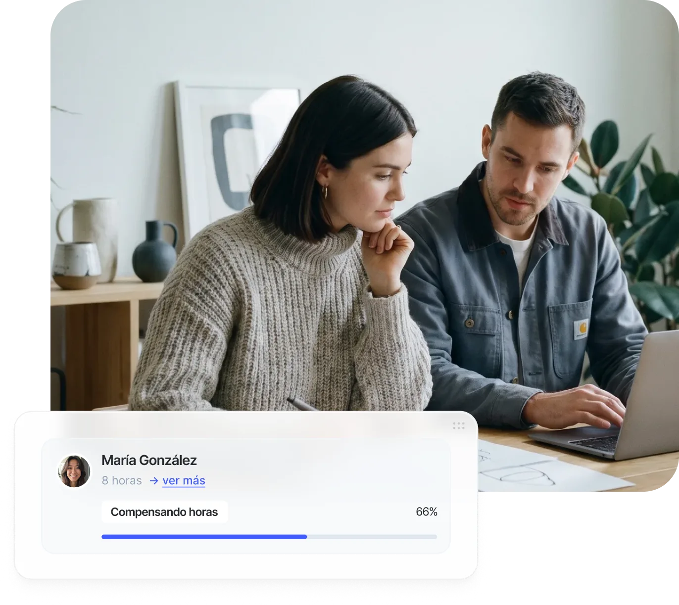 Gestión del tiempo y compensación de horas en Sesame HR