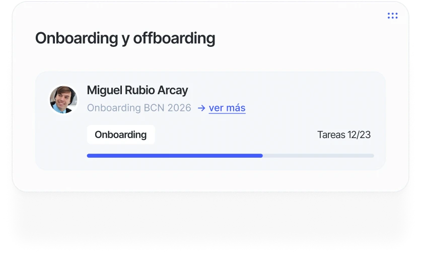 Onboarding de un empleado en Sesame HR